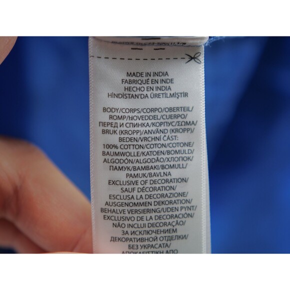 Polo Ralph Lauren Shirt Women's‎ Slim Tie Dye Custom Long Sleeve Button Up 14 - Picture 5 of 8